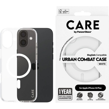 Panzer Калъф CARE - Flagship, iPhone 16 Plus, MagSafe, бял (5715685004056)