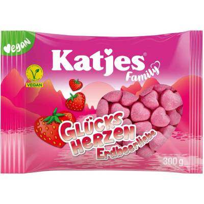 Katjes jahodová srdíčka 300 g