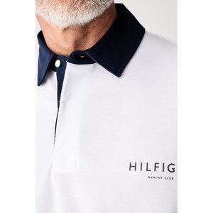Tommy Hilfiger тениска с яка мъжка с памук (MW0MW43284)
