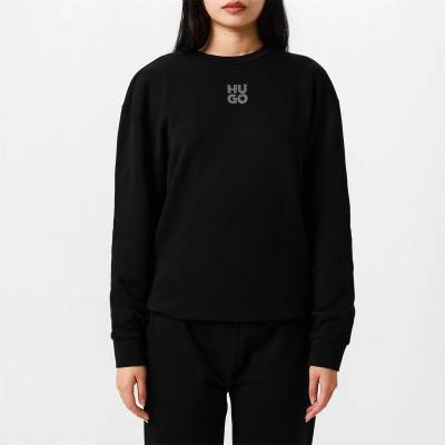 HUGO BOSS Блуза Hugo Diamante Easy Crew Sweater - Black