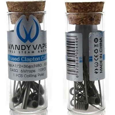 Vandy Vape Triple Fused Clapton Ni80 0,3ohm Předmotané spirálky 10ks