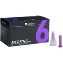 Wellion MEDFINE plus Penneedles 6 mm ihla na aplikáciu inzulínu pomocou pera 100 ks + nádoba na na použité ihly, 1x1 set