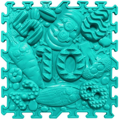 OrtoNature Masážna ortopedická podložka Matematika 10 mäkká Tyrkysová