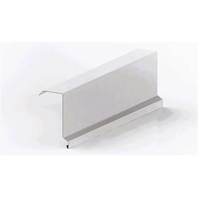 Závětrná lišta r.š.250mm vrchní s okapnicí Al Hliník 0.6mm Lakovaný RAL 9007 stříbrná tmavá dl.2m