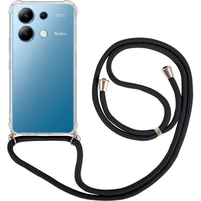 TopQ Xiaomi Redmi Note 13 s černou šňůrkou průhledný 121914