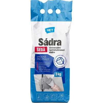 HET sádra šedá Velikost: Sádra šedá HET 3 kg