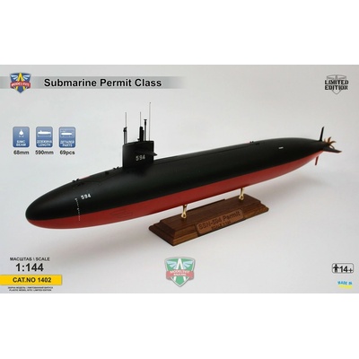 ModelSvit USS Permit SSN-594 submarine 1:144