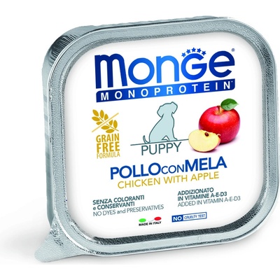 Monge Monoprotein Junior Dog kuřecí a jablka 150 g