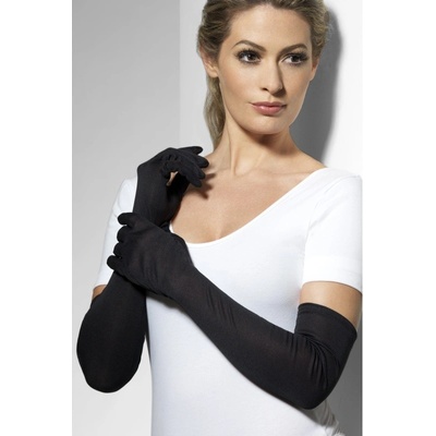 Fever Long Gloves 9363 - Dlouhé rukavičky Černá