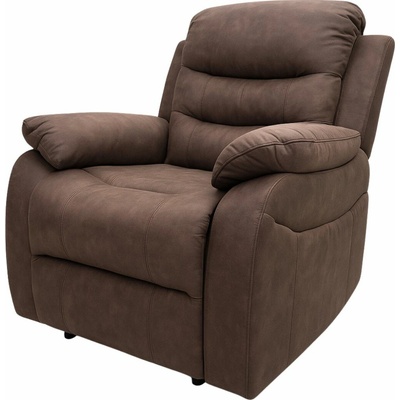 Vikio AKR138B-2 relaxační manuální polohování hnědá látka v dekoru kůže – Zboží Dáma