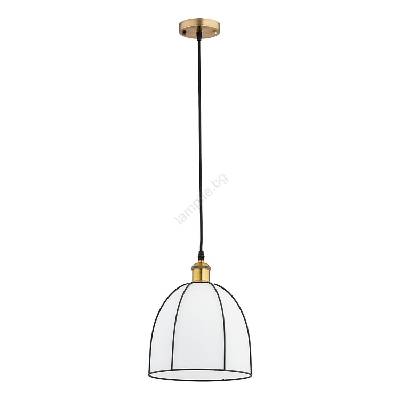 Полилей на кабел DAVE 1xE27/15W/230V златист/черен (ALF60632)