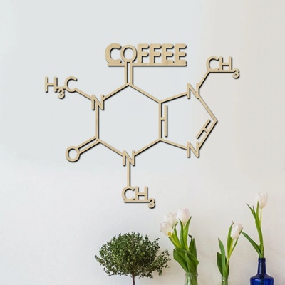 dřevo života Dřevěný obraz COFFEE FORMULA Rozměry (cm): 60x50, Zvolte barvu dekoru: Javor