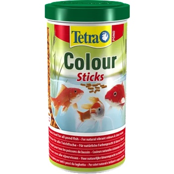 TETRA Pond Colour Sticks - пълноценна храна за ярко оцветени езерни риби, хранителнити вещества, минерали, микроелементи и витамини, каротеноиди, осигуряват балансирано хранене и насърчават живи цветове