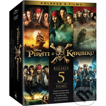 Kolekce: Piráti z Karibiku 1. - 5. DVD