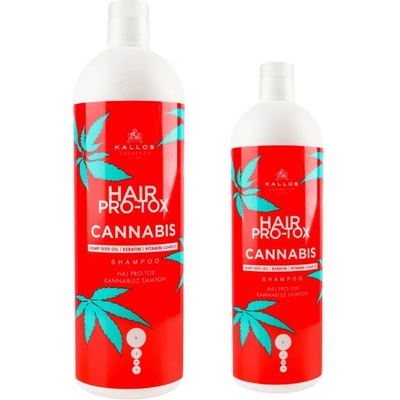 Kallos Hair ProTox Cannabis šampon na vlasy s konopným olejem 1000 ml
