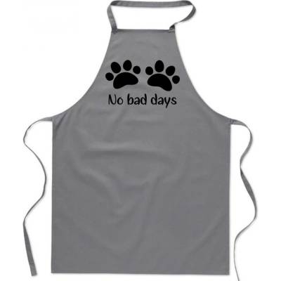 Povidlo.cz Zástěra Ťapky No bad days Šedá