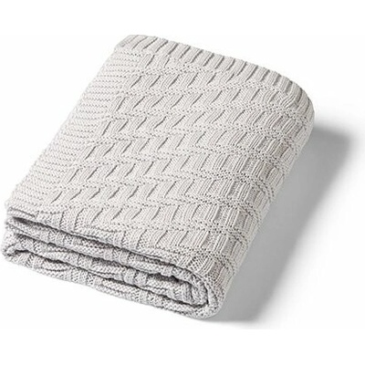 BABYONO Deka z organickej bavlny pletená grey