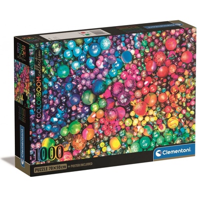 Clementoni Kompaktní kuličky Colorboom Marbles 1000 dílků