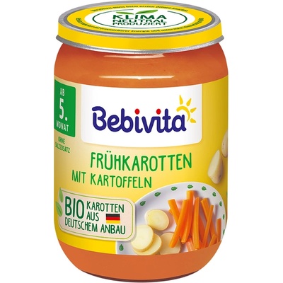 Bebivita БИО пюре бейби моркови с картофи 190г