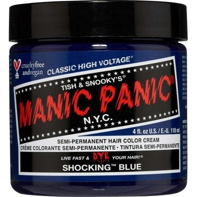 Manic Panic Shocking Blue – Polotmavá barva na vlasy Modrá 118 ml