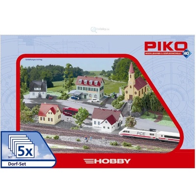 Piko H0 set pěti staveb "vesnice" 61925