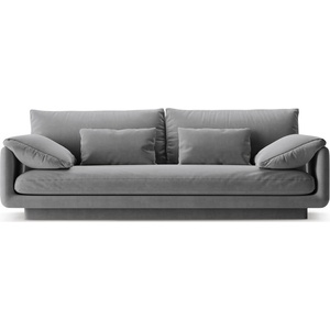 Micadoni Светлосив кадифен диван 220 cm Torino - Micadoni (MIC_3S_184_F1_TORINO4)