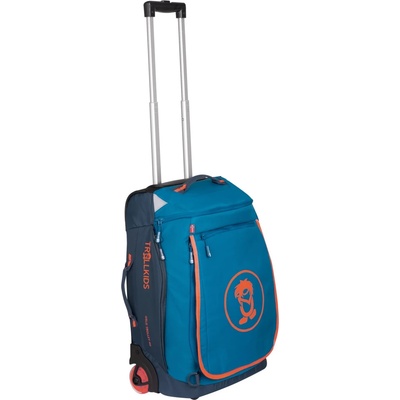 Trollkids Детска куфар с колела Trollkids Kid's Oslo Trolley Luggage - Atlantic Blue / Dark Navy / Glow Orange - размер One Size (510-6615-0111)