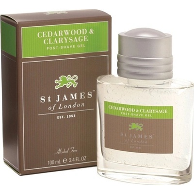 St James of London Cedarwood & Clary Sage gél po holení 100 ml