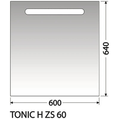 Intedoor Zrcadlová skříňka TONIC H ZS 60 L