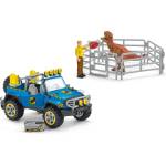 Schleich Комплект Schleich Dinosaurs - Пазач на динозаври с офроуд автомобил (41464-01185)