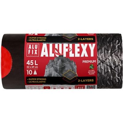 Alufix pytle na odpad ALUFLEXY zavazovací 45 l 30µm 10ks