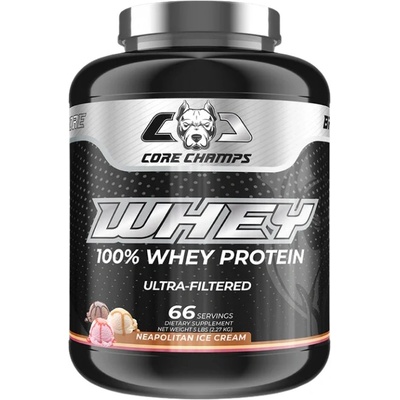 Core Champs Whey Protein | 100% Ultra Filtered Whey [2270 грама] Неаполитански сладолед