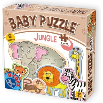 D-Toys - Puzzle 6v1 Jungle Animals - 1 - 39 piese