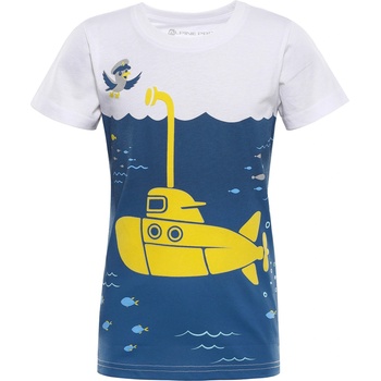 Alpine Pro Детска бързосъхнеща тениска ALPINE PRO REJO 2 бяла вариант pa ALPINE PRO | Byal | Момчешки | 104/110