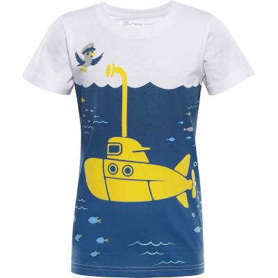 Alpine Pro Детска бързосъхнеща тениска ALPINE PRO REJO 2 бяла вариант pa ALPINE PRO | Byal | Момчешки | 104/110