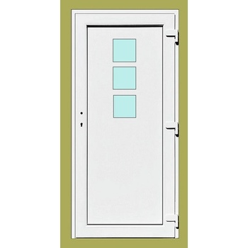 Soft Ella Vchodové dveře biele 88x198 cm pravé
