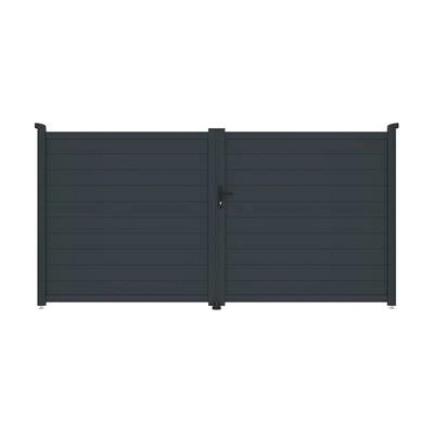 Brána G21 Orlando 350x173 cm dvoukřídlá, antracitová