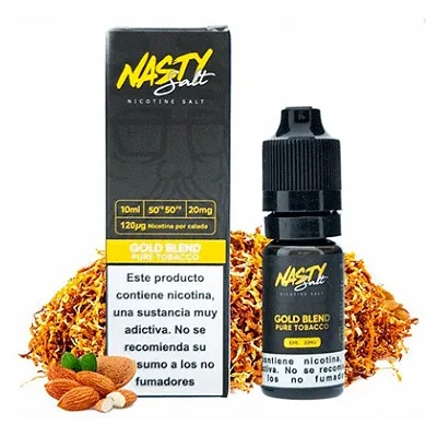 Nasty Juice Gold Blend Pure Tobacco Nic Salts 20mg 10ml