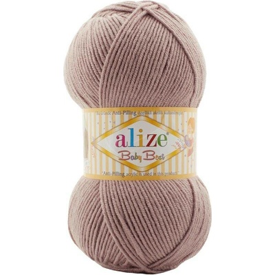 Alize příze Baby Best 142 pastelově světle hnědá