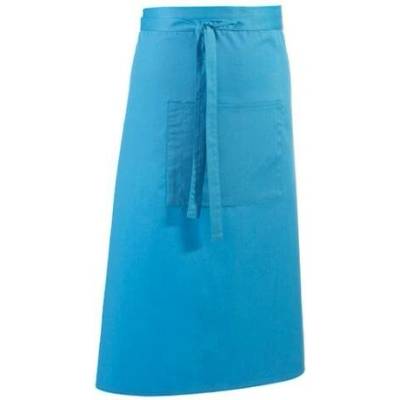 Premier Workwear Pracovní zástěra s kapsou PR158 Turquoise Pantone 312 90x80cm