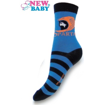 New Baby dětské bavlněné ponožky modré sparta