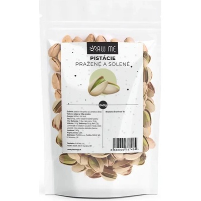 Raw me PISTACIE Pražené Solené 240 g