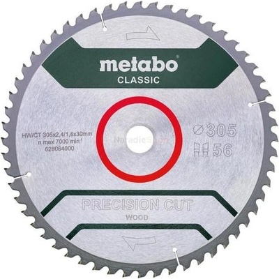 Metabo Pílový kotúč HW/CT 305x30, 56 WZ 5°neg