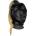 Ouch! Xtreme Mask with Blonde Ponytail Black