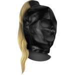 Ouch! Xtreme Mask with Blonde Ponytail Black