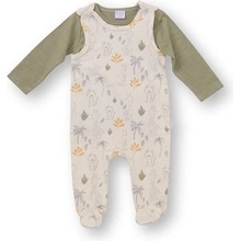 Little Romper set Savannah Animals olive zelená