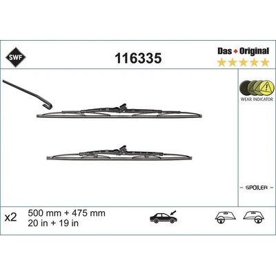 SWF Das Set 500+475 mm 116335