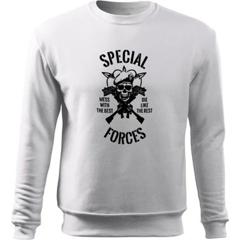 Image 1 of DRAGOWA мъжки суитшърт Special Forces, бял, 300г/м2 (5264)