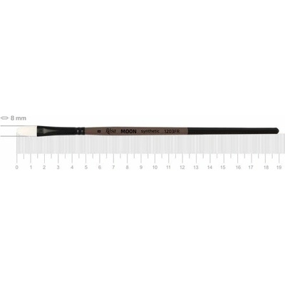 Syntetický oválny štetec ROSA MOON 1203FR - č. 8