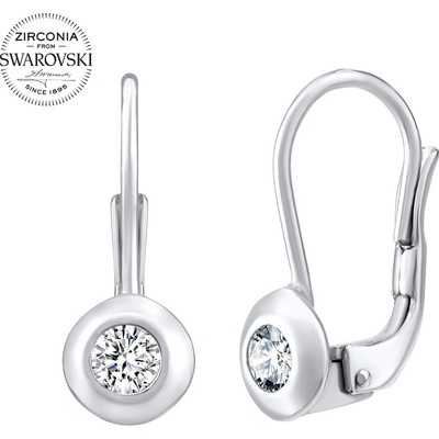 SILVEGO s přírodním čirým Swarovski Zirconia SILVEGO31442w